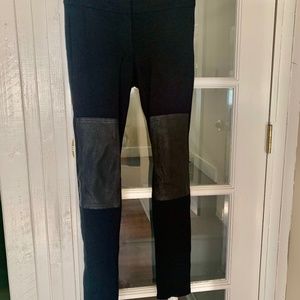 Theory Pants - Legging with Leather Knee Patch - size 0